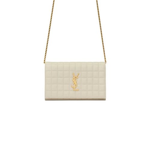 YSL LAMBSKIN CASSANDRE CHAIN WALLET