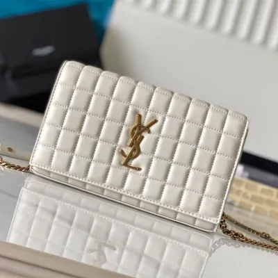 YSL LAMBSKIN CASSANDRE CHAIN WALLET