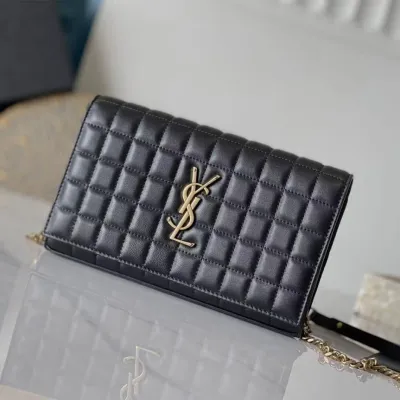 YSL LAMBSKIN CASSANDRE CHAIN WALLET