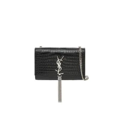 YSL KATE EMBOSSED SHOULDER BAG