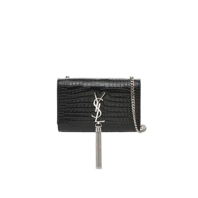 YSL KATE EMBOSSED SHOULDER BAG