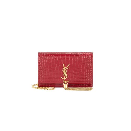 YSL KATE EMBOSSED SHOULDER BAG