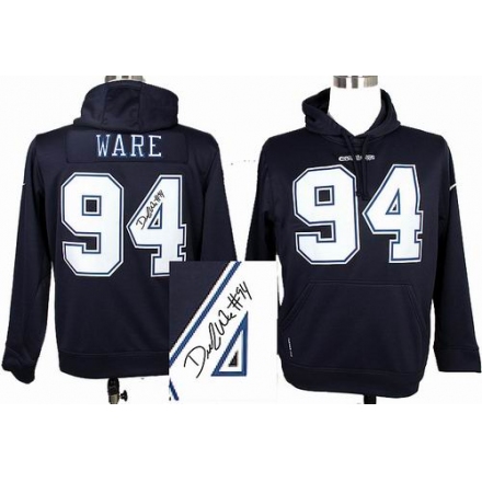تعطيني Dallas Cowboys 94 DeMarcus Ware blue signature hoody تعطيني