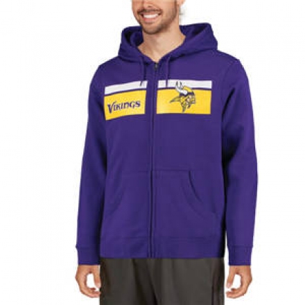 شراب لورين للاطفال Minnesota Vikings Majestic Touchback Full-Zip Hoodie - Purple بورتوفينو