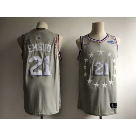 embiid gray jersey